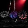 The Forbidden Sunflower Sculpture Gothic Skull Bloom Decor 3D Printed Macabre Art Halloween Ornament for Horror Home Party Decor