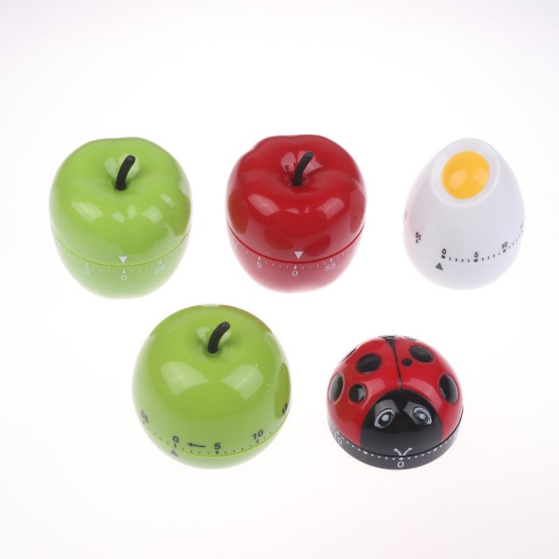 1 Pezzo Plastica Cucina Studio Promemoria Cottura Timer Non Cottura Mela Timer Meccanico Bambini Strumento Gestione Tempo Apprendimento