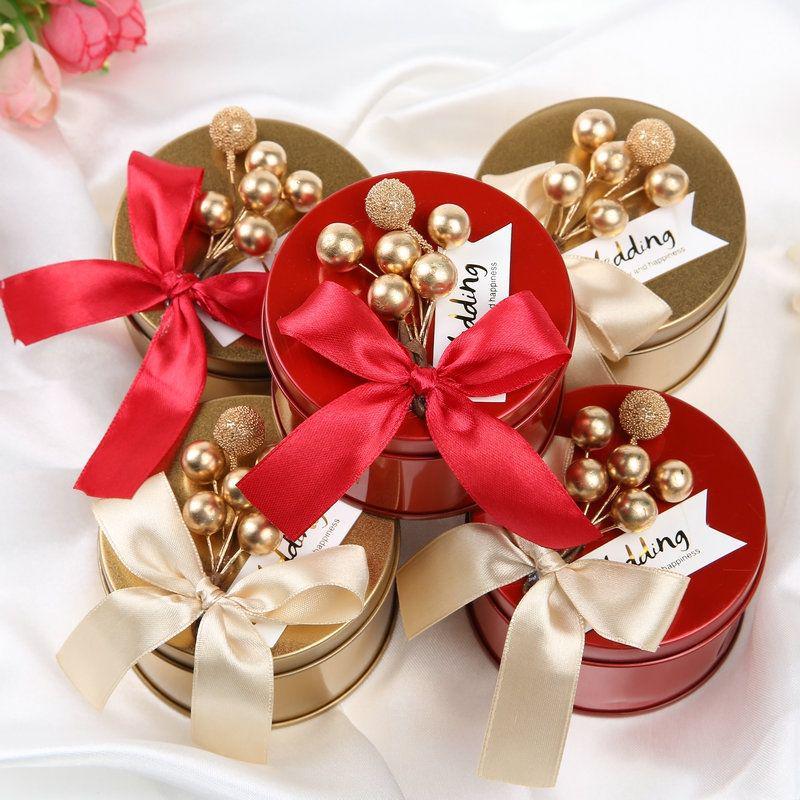 Set of 10 Creative Wedding Candy Tin Boxes - 2025 New Style, Iron, Free Shipping
