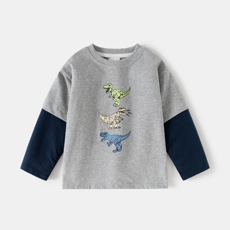 

Дитяча толстовка з круглим вирізом та принтом динозаврів, 2-10 років 140