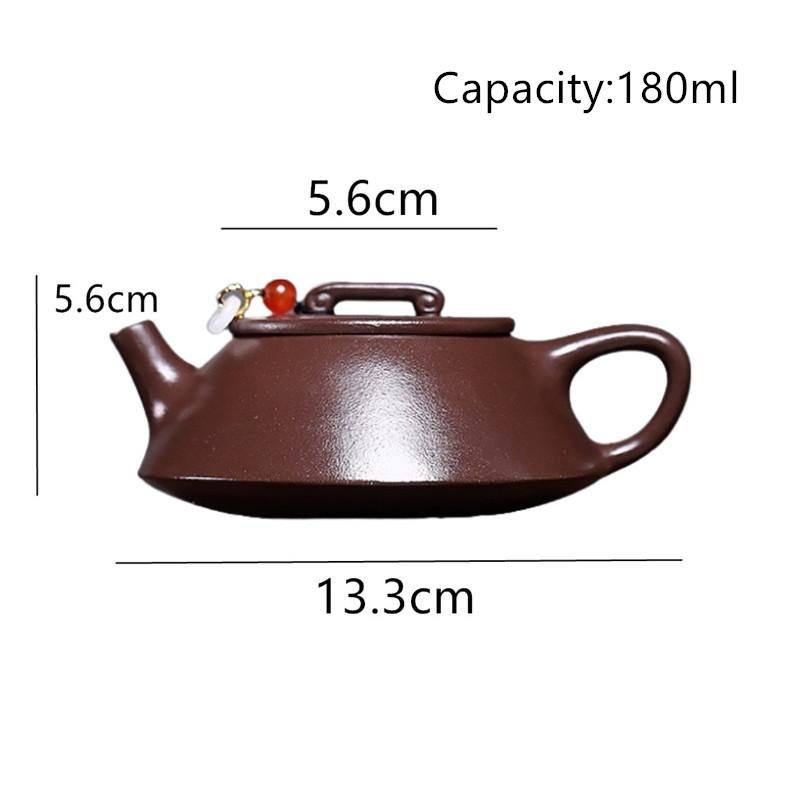 Chinese Tradition Yixing Purple Clay Teapot Household Handmade Zisha Tea Pot Beauty Tea Infuser Kettle Teaware Tea Set 180ml