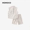 MOMOCO Boys' Plaid Vest Two-Piece Set