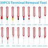Terminal Removal Tool Kit 39 Pcs, Upgraded Broken Key Extractor Kit, Wire Connector Electrical Pin Removal, Terminal Release Depinning Tools For