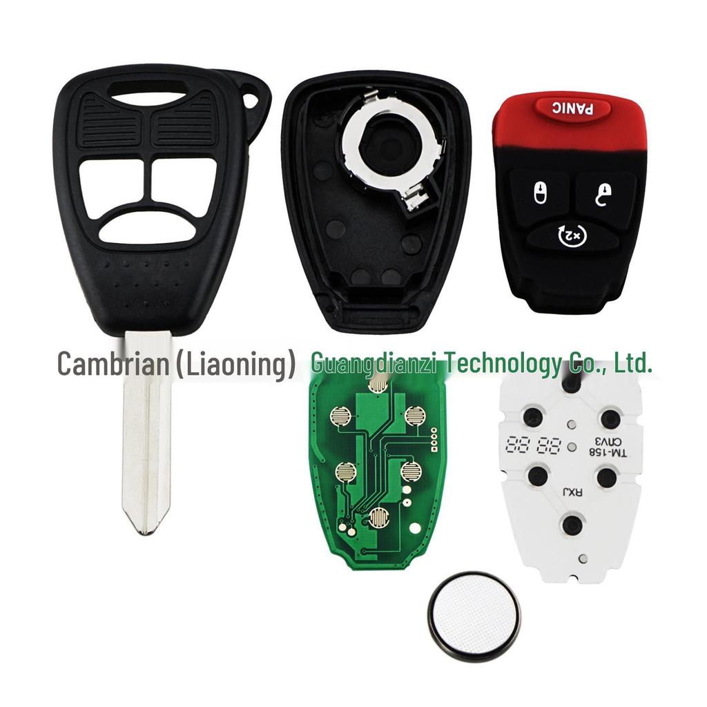 Fits 4-Button Jeep Wrangler/Dodge Nitro Key Remote OHT692713AA