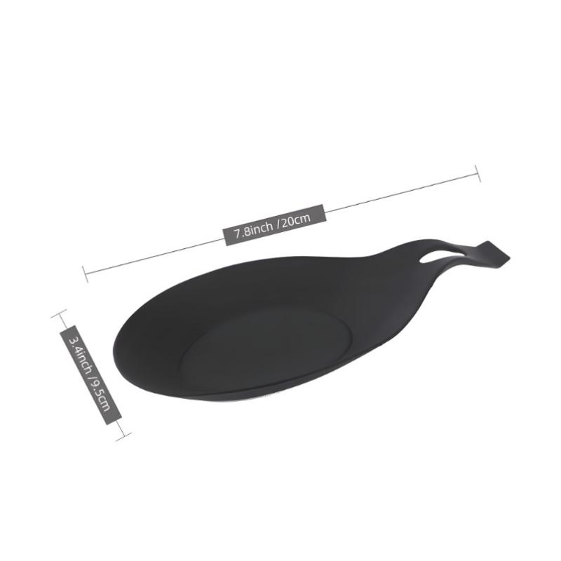 Spoon Rest, Silicone Heat-Insulating Spoon Rest, Spatula Holder, Heat-Resistant Cutlery Placemat Tray, Kitchen Tools