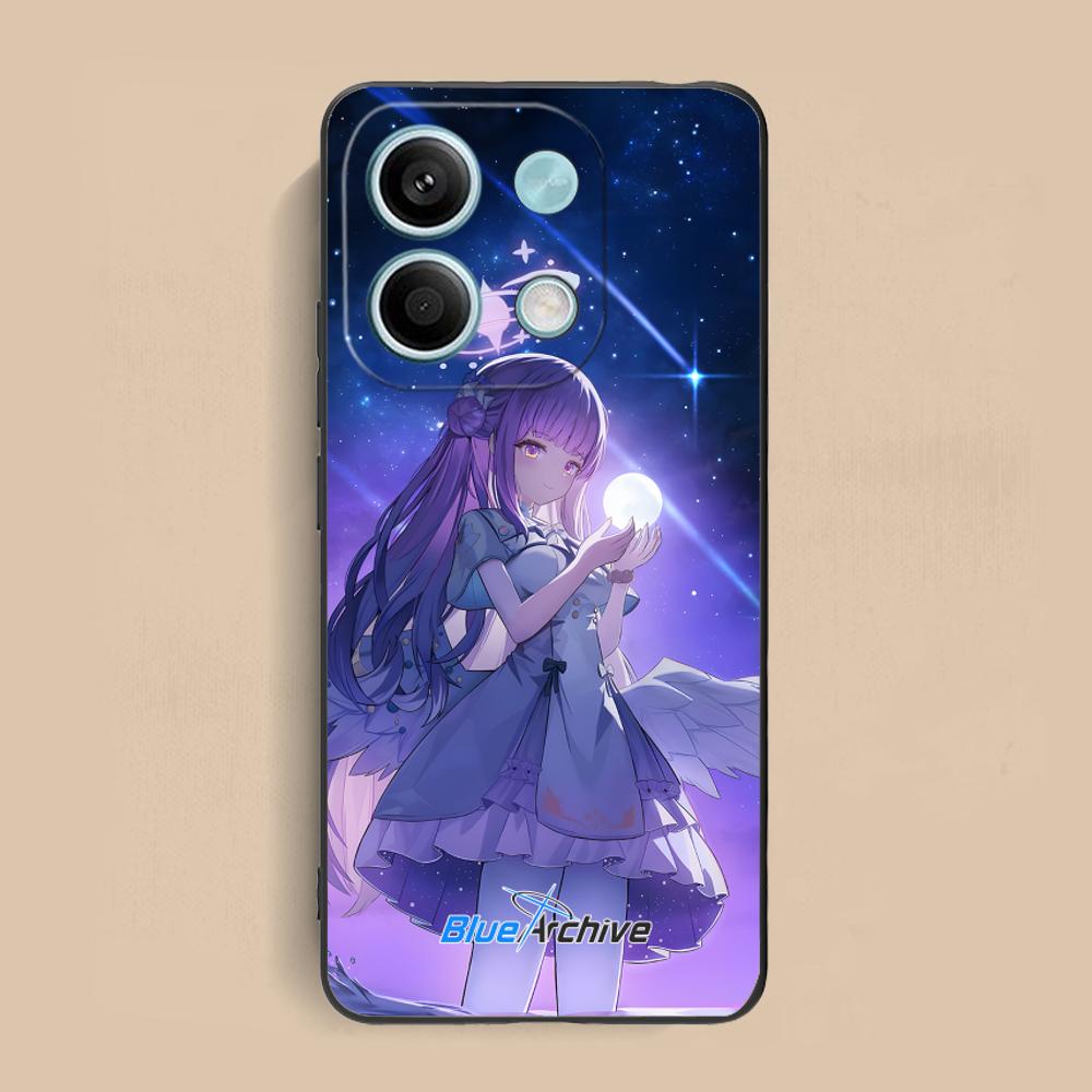 Blue Archive Misono Mika Phone Case for Xiaomi Redmi Note 14 13 12 11 S Pro Plus 4G 5G Colorful Printing Cover Smartphone Luxury