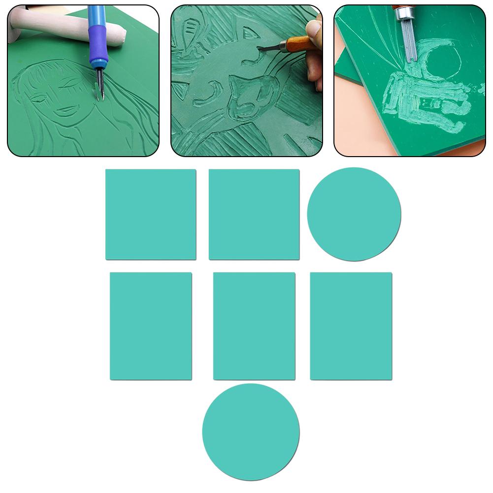 Engraving Rubber Block Printing Plate Printmaking Seal