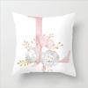 Flower Letter Pillow Soft and Breathable Sofa Car Lumbar Support Office Waist Protection Pillowcase