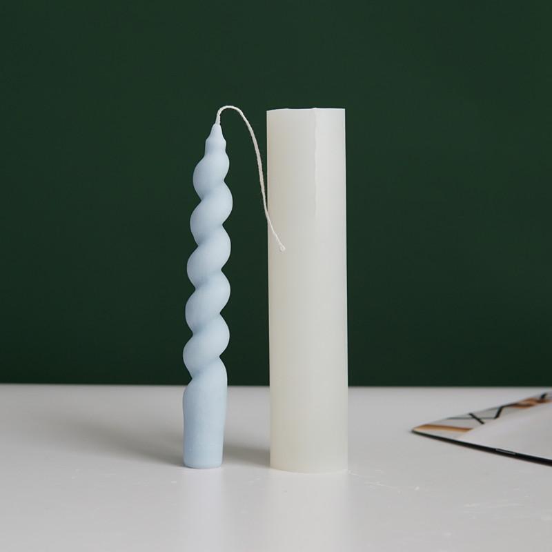 

Винтовой стержень, форма для свечи, сделай сам, ручная работа, вращающаяся кружевная силиконовая форма, свадебный декор, ароматерапевтический пластырь, ароматная форма, инструмент для изготовления воска 4x18.9cm