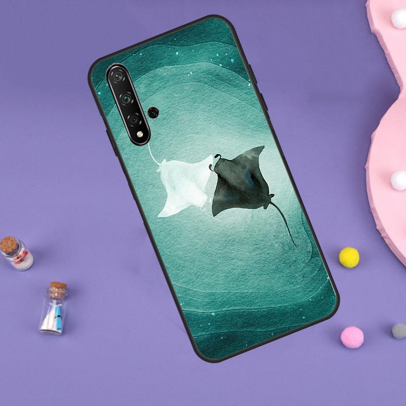 Animal Manta Ray For Huawei Nova 10 9 SE 3i 7i 8i 11i 12i Y60 Y61 Y70 Y72 Y73 Y90 Y91 P20 P30 P40 Lite Case