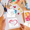 Heart Painting Templates Set - Pack of 6