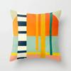 Pink Red Morandi Geometric Abstract Decorative Home Pillowcase Cushion Cover