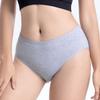 Women S High Waist Pure Cotton Solid Color Plus Size Underwear For Ladies