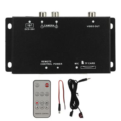 DC 12V 24V 2 Canaux Mobile Numérique Séparateur Vidéo Boîtier de Contrôle Caméra de Recul 720P Commutateur d'Image pour