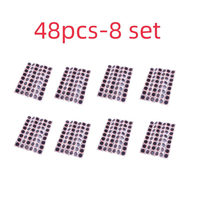 48pcs Tire Patch Rubber Bike Tyre Repair Pad Portable Tire Inner Tube Pad Bicycle Repair Accessory