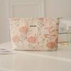Borsa per Trucco da Donna Grande Capacità Assorbente Igienico Trucco Ritocco Forniture Borsa Portaoggetti Borsa da Toilette