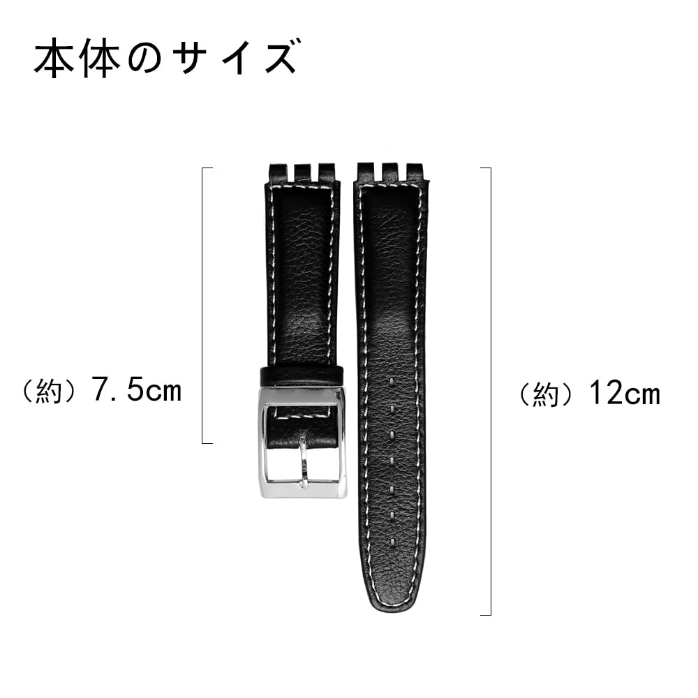 Bracelet de montre ZHUOLEI Swatch, 17mm/19mm, Comprend 3 pompes, un outil de retrait de pompe et une boîte