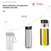 TRITAN Material Magnetic Tea Cup Portable Sport With Handle Tea Water Separation Kettle Large Capacity Water Bottle
