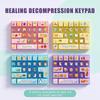 Purple Fidget Keyboard Toy Cute Animal Shape Stress Reduction Gadget for Home Office Daily Use