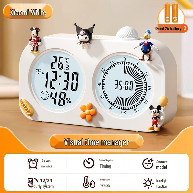 Student Visual Timer: Silent Alarm Clock & Homework Time Manager for Self-Discipline