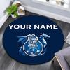 Custom Name,FC Porto Pattern Round rug,Carpet Rug for Living Room Bedroom Playroom ,Non-slip Floor Mat,Holiday Gifts and Birthday Gifts.