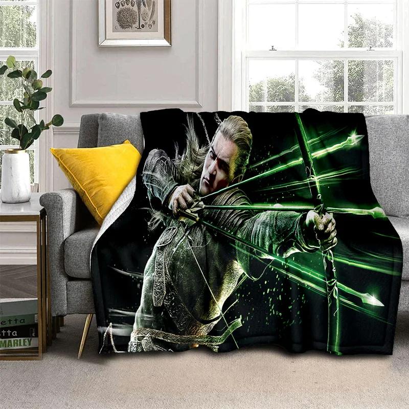

L-Lord of the Rings H-Hobbit HD Blanket,Soft Throw Blanket for Home Bedroom Bed Sofa Picnic Travel Office Cover Blanket Kids 3D 80x120cm