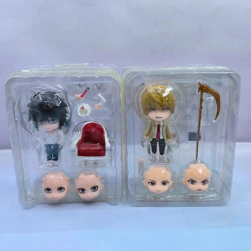 10Cm Death Note L Yagami Light Movable Edition Pvc Girl Anime Action Figures  Model Kit Desktop Ornament Decora Girl Toys Gifts