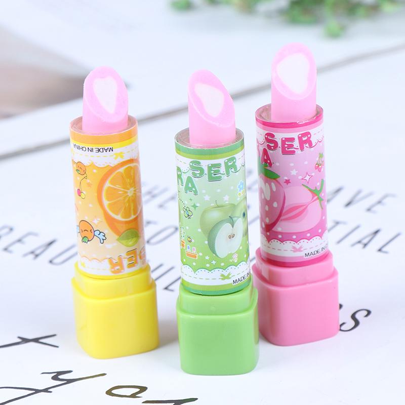 Buy 1PC Child Lipstick Shaped Eraser Student Stationery Xmas Gift
