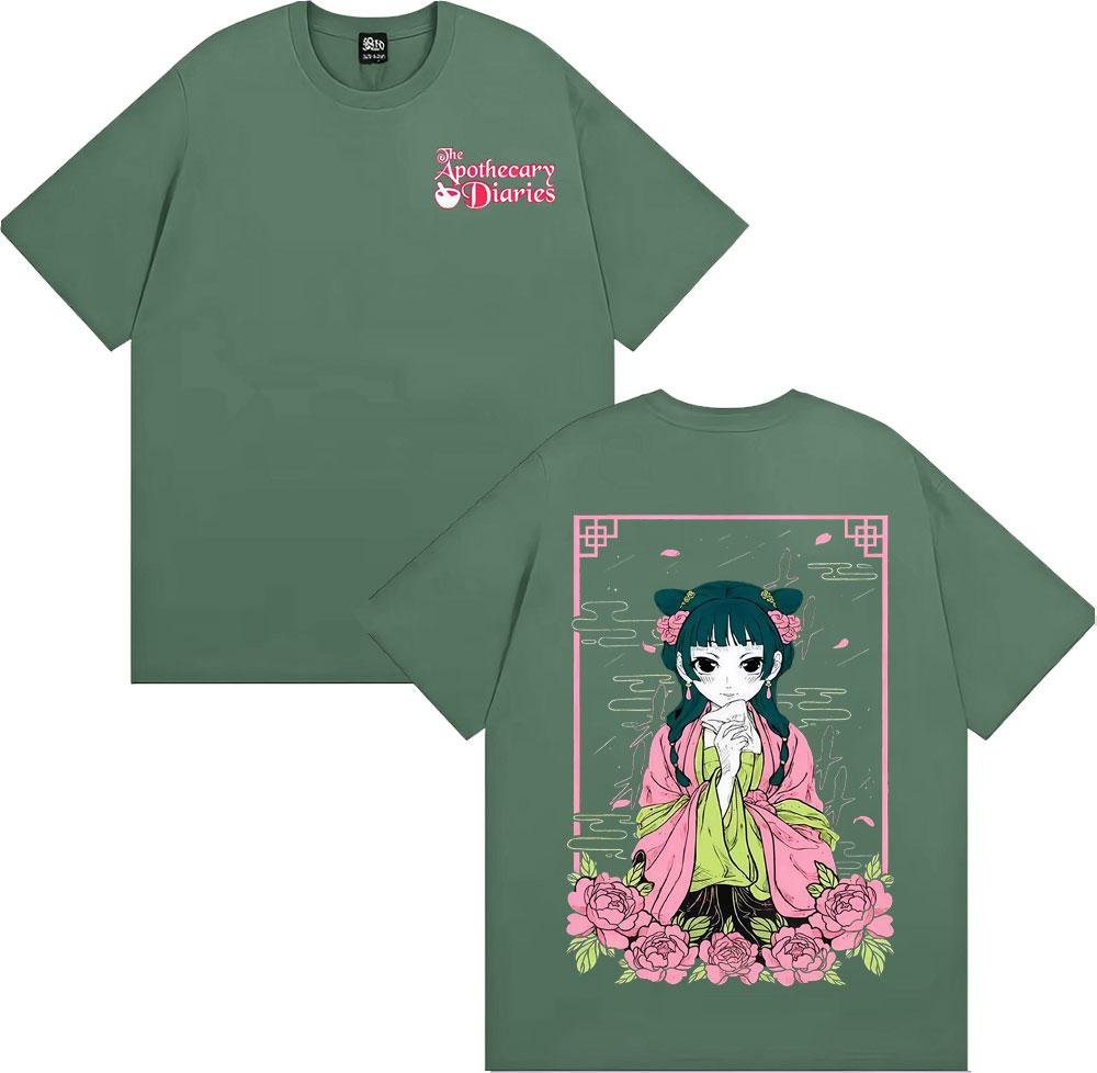 New Anime The Apothecary Diaries Maomao Tshirts Harajuku Fashion Kawaii Cute Tshirt Men Women Retro Cartoon Streetwear T Shirt