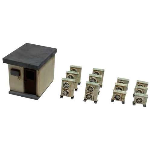 

TOMYTEC Diorama Collection Diorama Accessory 136 Rooftop Accessory, Aged Paint Type B, 324737