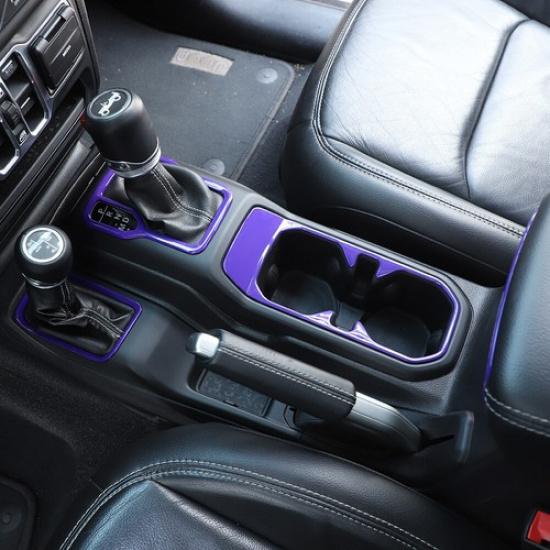 Lila 4*Gangschaltung Wasserbecher Armlehnenabdeckung Zierleiste Für Jeep Wrangler JL JT