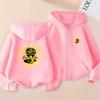 Children Zipper Cardigan Hoodies Cobra Tops Boy Black Girls Pink Sweatshirt Coat Long Sleeve Harajuku Casual Hooded Pullovers