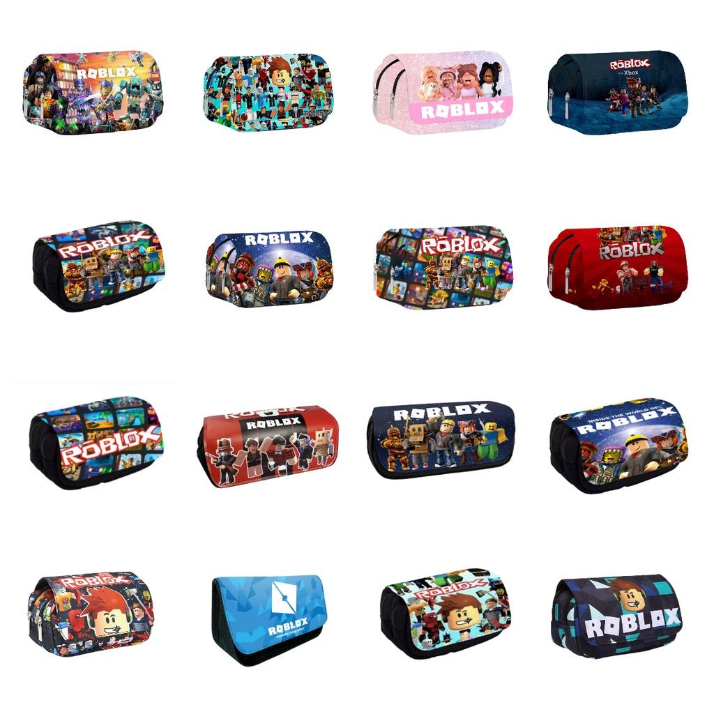 3d New Virtual World Roblox Dual-layer Pencil Case For Elementary And Middle School Students