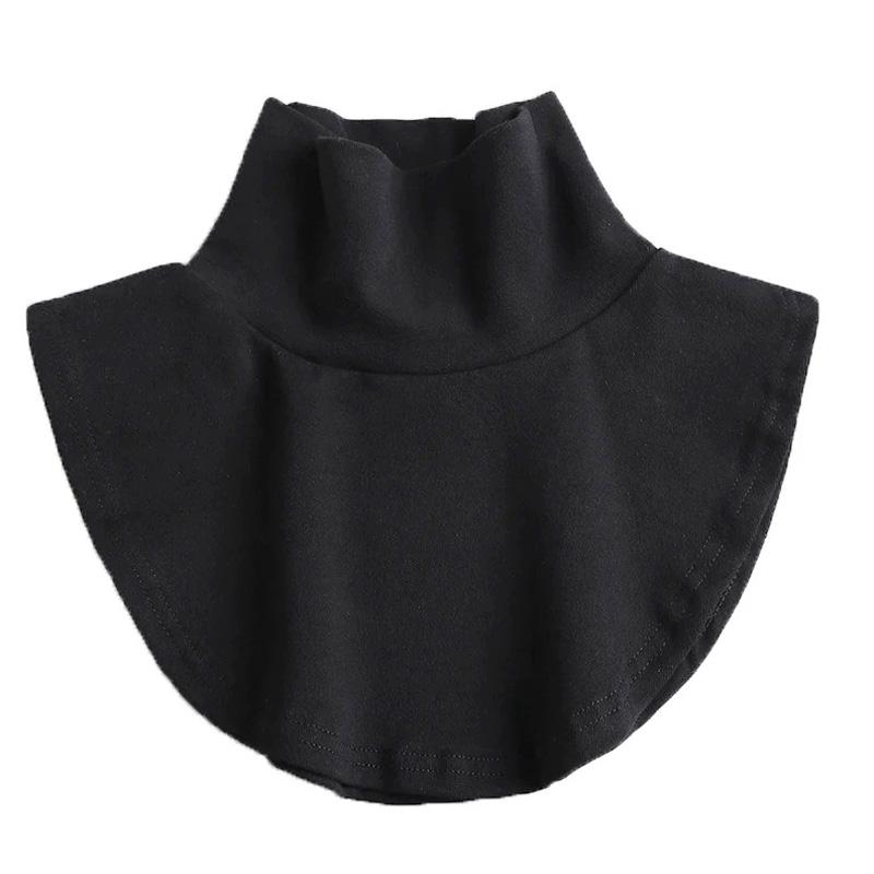 1Pc Neck Guard Clothing Decoration Turtleneck Elastic Detachable Removable Fake Collar Warm Cotton Fashion Striped