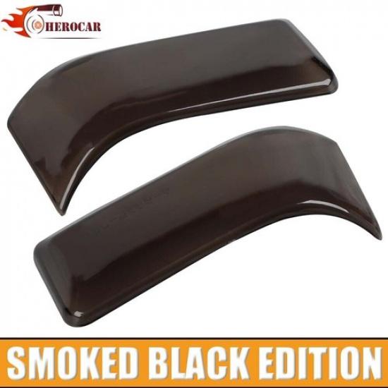 Rearview Mirror Turn Signal Light Cover Trim For Ford F150 -23 Smoked Black