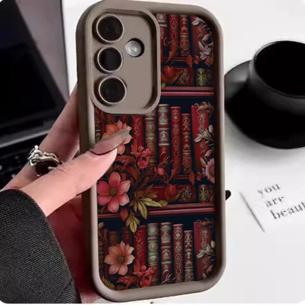 

Цветочная книжная полка Мягкий чехол для Samsung Galaxy A55 A54 A53 A35 A14 A15 A16 A26 A36 A56 5G S24 S22 S25 Ultra S23FE For Samsung S25Ultra