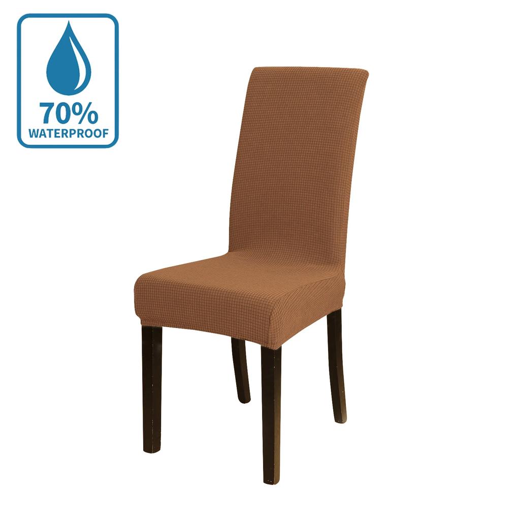 Waterproof Chair Cover Dining Room White Chair Case Anti Cat Scratch Soft Stretch Chair Protecter