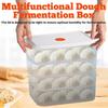 12inch Pizza Dough Proofing Box with Scraper Multifunction Stackable Pizza Dough Container for Baking Bread Cake Sourdough Use