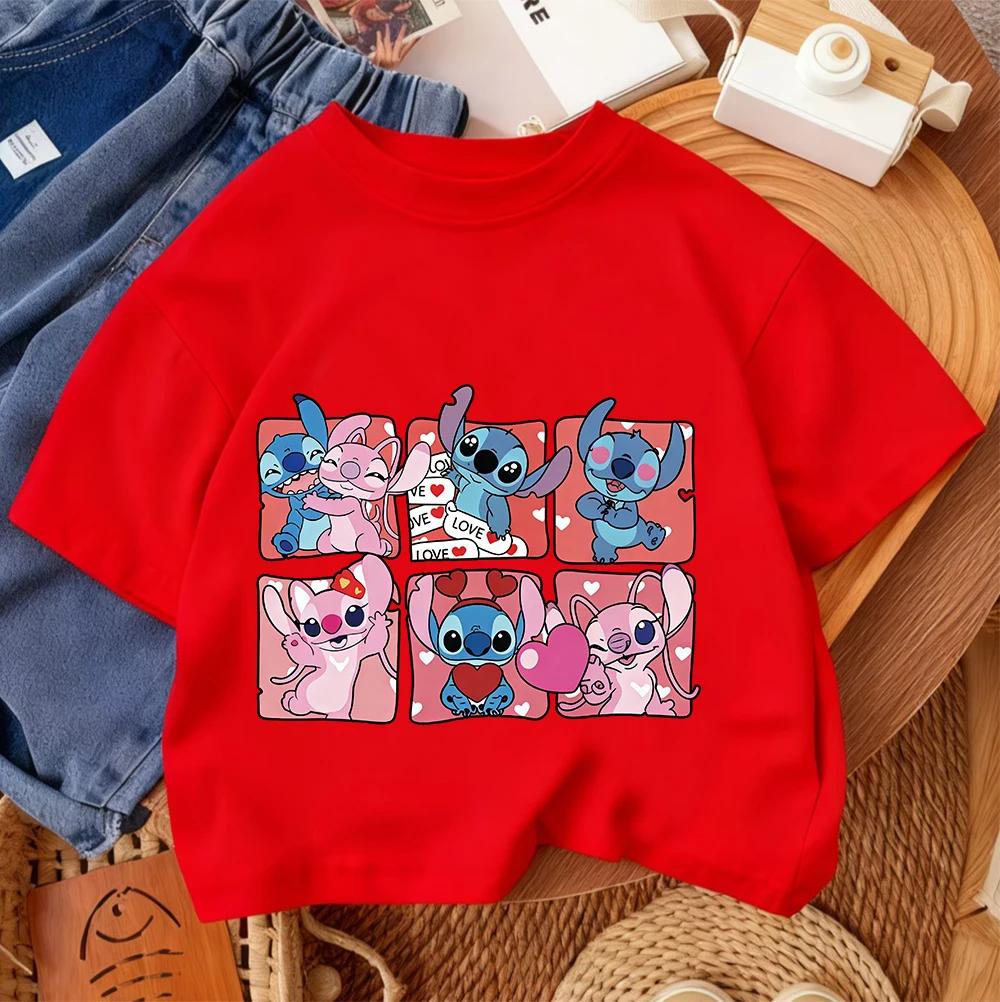 Daily Casual Kids T Shirt Stitch Fashion Cartoon Print For Boys Girls Summer Street Style Outfit