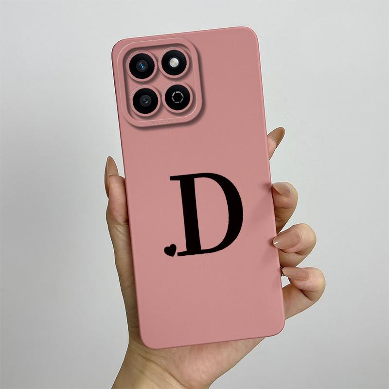 Funda for Honor 200 Smart Case Camera Lens Protection Cute Letters Silicone Shockproof Phone Cover for Honor 200 Smart 5G Capa