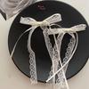 Sweet Long Hairpins French Lolita Lace Ribbon Tassel Bowknot Hair Clip For Women Girl Party Barrettes Headwear Accessories