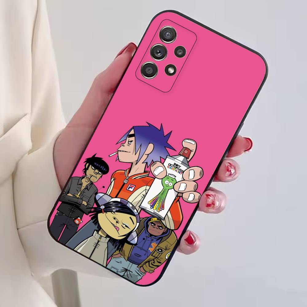 G-gorillaz Comic rock band  Phone Case For Samsung S25,S24,S21,S22,S23,S30,Ultra,S20,Plus,Fe,Soft Silicone Black Cover