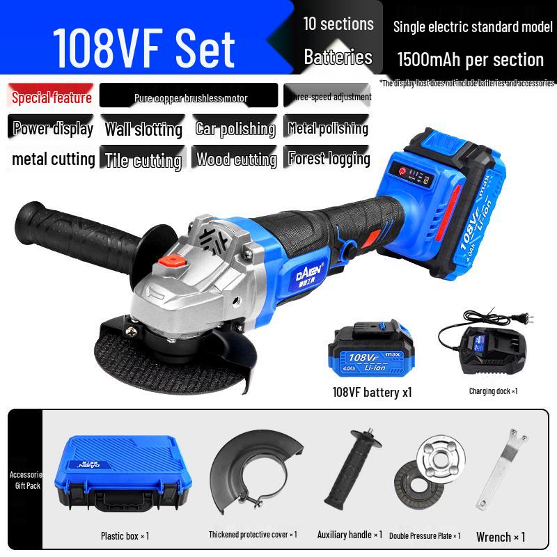 Glass King Brazed Diamond Cutting Disc for Angle Grinders - Ideal for Tile, Jade, Stone, Grout Removal, Grinding, and Dry Cutting