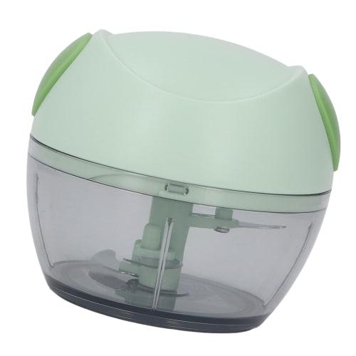 Manual Garlic Chopper, Non-Slip, Easy to Clean, Safe, Durable, Sharp, Small, Perfect for Salads (Green)