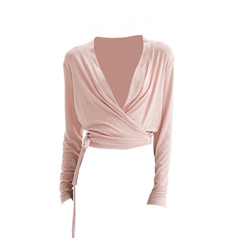 Traje de Yoga Fino de Forro Polar de Manga Larga para Mujer Otoño/Invierno 2023 con Cobertura Deportiva Transpirable.