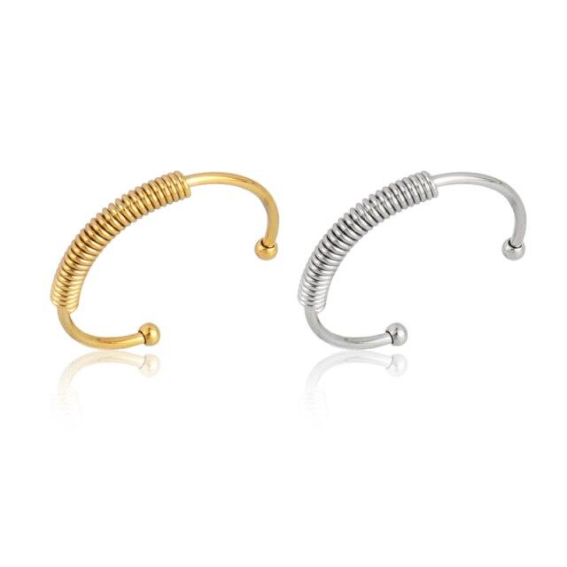 Fashion Vintage Stainless Steel Ring Snake Open Rings For Women Ring Simple Finger Ring Chain Ring  Trend Jewelry Gifts