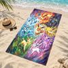 Digimon Microfiber Beach Towel Quick Dry Sand Free Lightweight Beach Towels for Travel Swimming Camping