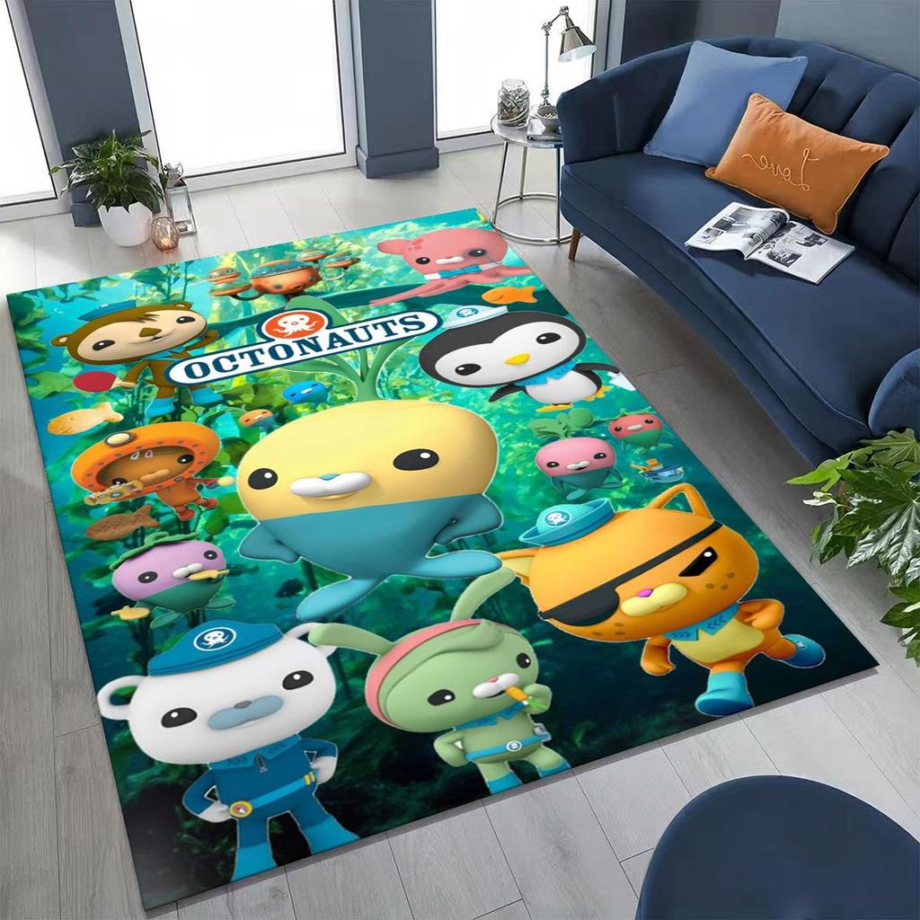 27 Style Octonauts Barnacles Cartoon Rug for Bedroom Living Room Sofa Home Doormat Decor, Large Kids Play Non-slip Floor Mat