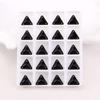 Black Flat Buckle Double Hole Hand-Sewn Crystal Glass DIY Accessories