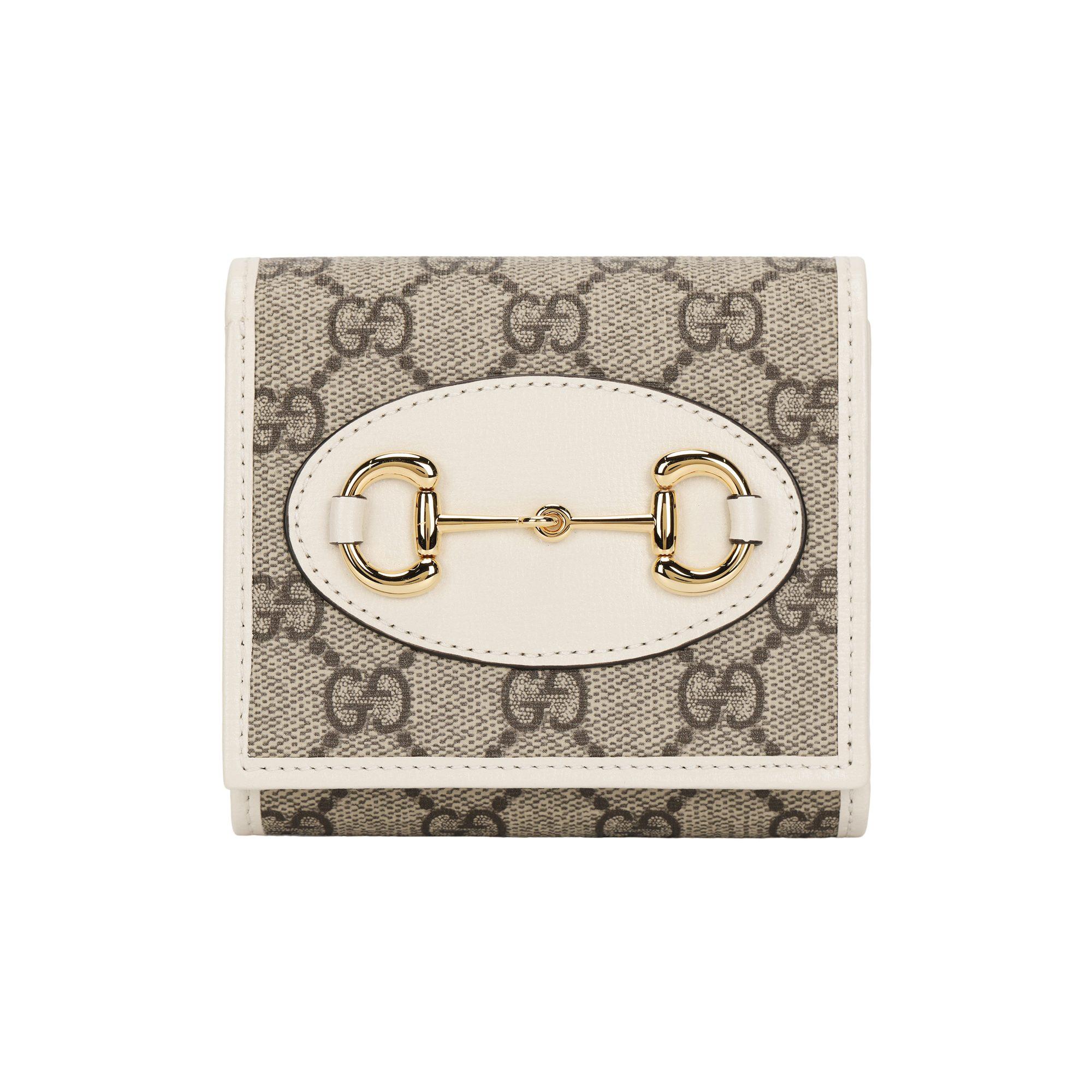 GUCCI Canvas With Leather Wallet Women`s